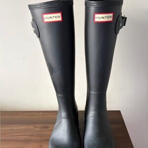 Hunter Black Men's Boots 10